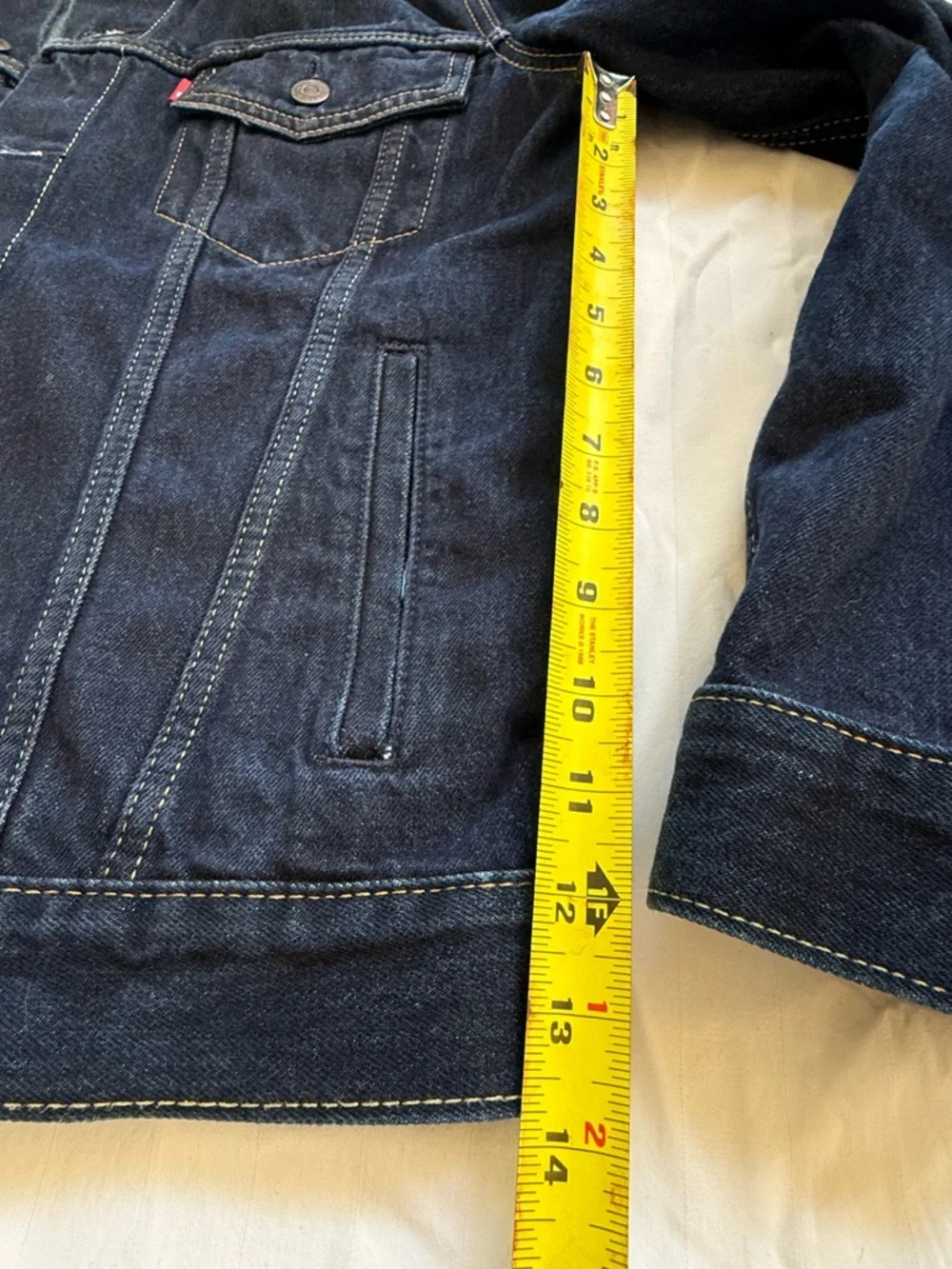 Classic Levi's Dark Indigo Denim Trucker Jacket Size S (Men’s) New Without Tags - Picture 6 of 12
